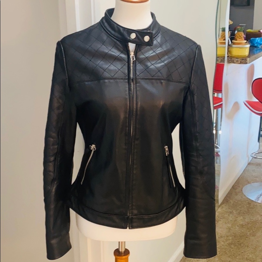 Genuine Leather Moto Jacket